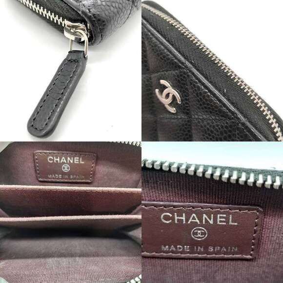 CHANEL Black Caviar Leather Wallet - Picture 4 of 5